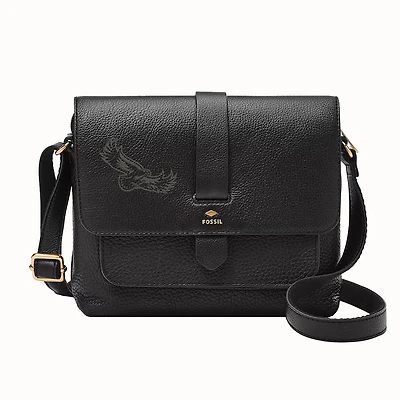 Fossil Saint Joseph's Hawks Kinley Leather Small Crossbody Bag