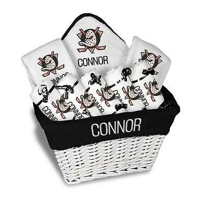 Chad & Jake Anaheim Ducks Personalized Primary Team Logo Large Gift Basket Set