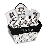 Chad & Jake Anaheim Ducks Personalized Primary Team Logo Large Gift Basket Set