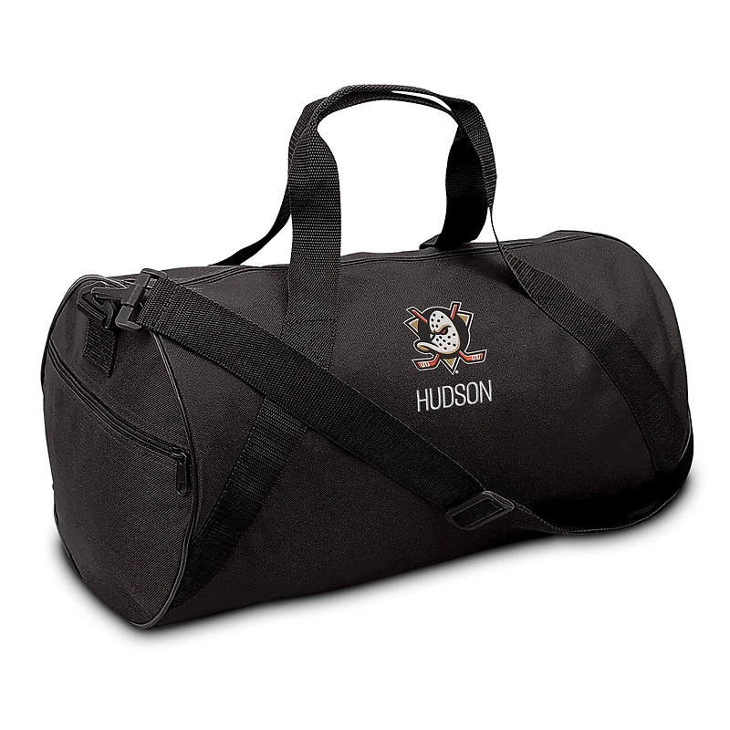 Infant Chad & Jake Black Anaheim Ducks Personalized Duffel Bag