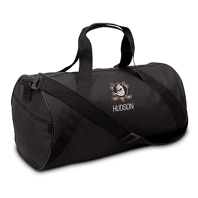 Infant Chad & Jake Black Anaheim Ducks Personalized Duffel Bag