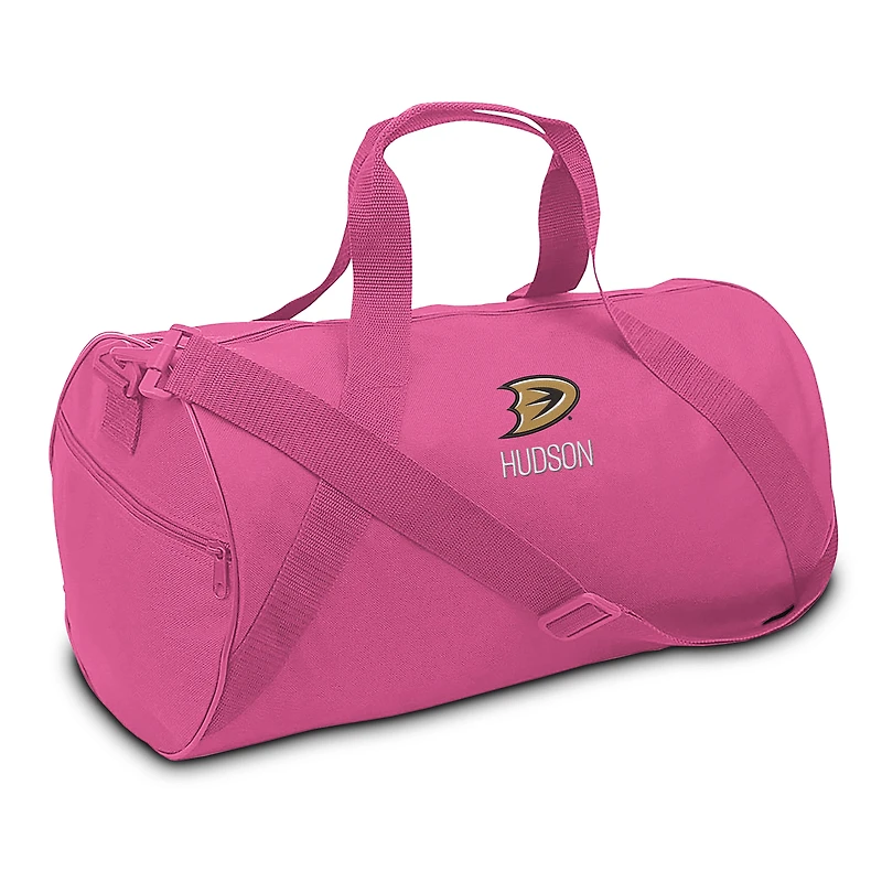 Infant Chad & Jake Pink Anaheim Ducks Personalized Duffel Bag
