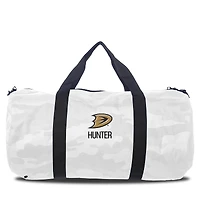 Infant Chad & Jake Anaheim Ducks Personalized White Camo Print Duffel Bag