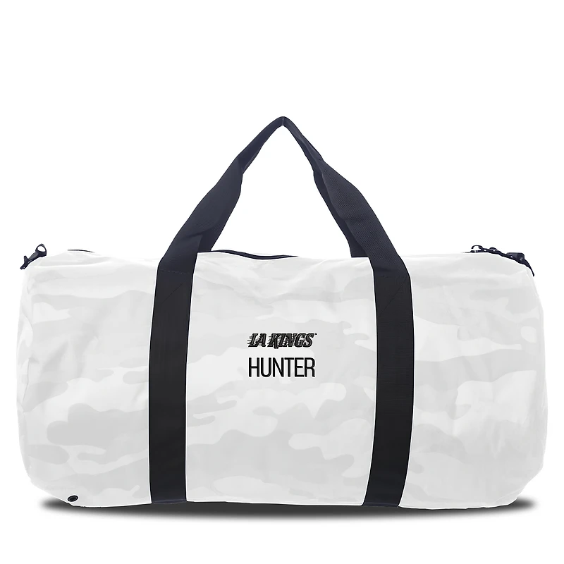 Infant Chad & Jake Los Angeles Kings Personalized White Camo Print Duffel Bag