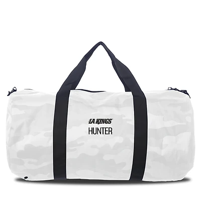 Infant Chad & Jake Los Angeles Kings Personalized White Camo Print Duffel Bag