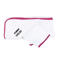 Infant Chad & Jake White Los Angeles Kings Personalized Hooded Towel & Mitt Set