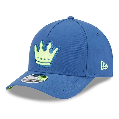 Youth New Era  Blue Charlotte FC 2025 Jersey Hook 9FORTY M-Crown Adjustable Hat