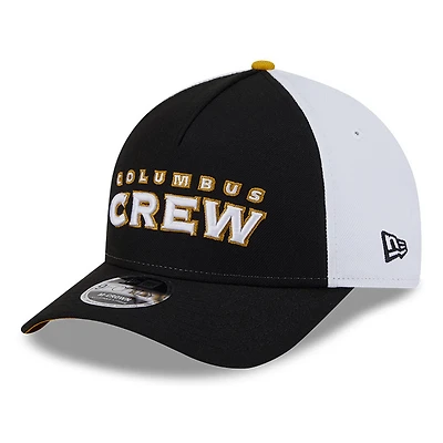 Youth New Era  Black Columbus Crew 2025 Jersey Hook 9FORTY M-Crown Adjustable Hat