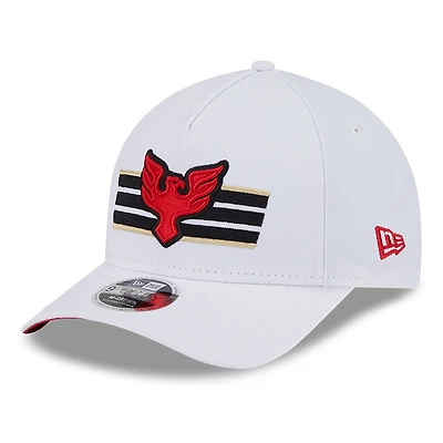Youth New Era  White D.C. United 2025 Jersey Hook 9FORTY M-Crown Adjustable Hat