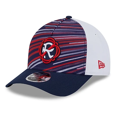 Youth New Era  Navy New England Revolution 2025 Jersey Hook 9FORTY M-Crown Adjustable Hat