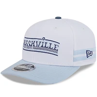 Men's New Era  White/Light Blue Nashville SC 2025 Third 9SEVENTY Stretch-Snap Hat