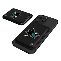 Keyscaper  Black San Jose Sharks Magnetic Credit Card Wallet