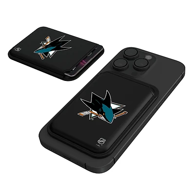 Keyscaper  Black San Jose Sharks Magnetic Credit Card Wallet