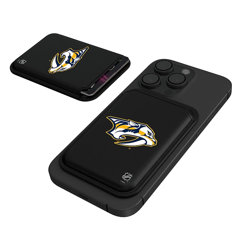 Keyscaper  Black Nashville Predators Magnetic Credit Card Wallet