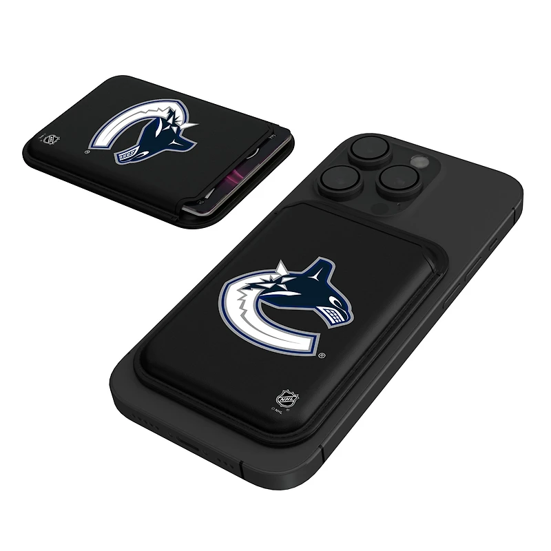 Keyscaper  Black Vancouver Canucks Magnetic Credit Card Wallet