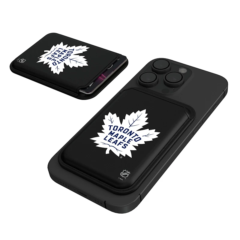 Keyscaper Black Toronto Maple Leafs Magnetic Credit Card Wallet