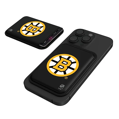 Keyscaper  Black Boston Bruins Magnetic Credit Card Wallet