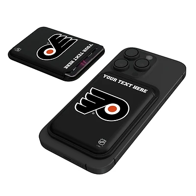 Keyscaper  Black Philadelphia Flyers Personalized Magnetic Credit Card Wallet