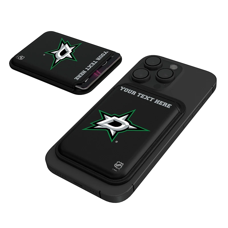 Keyscaper  Black Dallas Stars Personalized Magnetic Credit Card Wallet