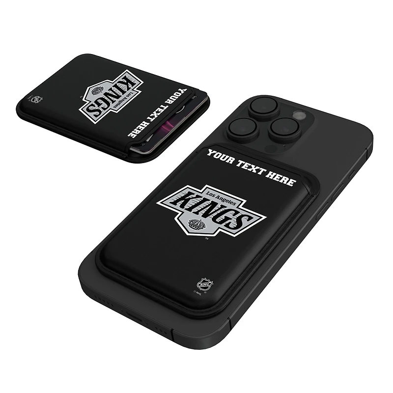 Keyscaper Black Los Angeles Kings Personalized Magnetic Credit Card Wallet