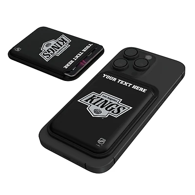 Keyscaper  Black Los Angeles Kings Personalized Magnetic Credit Card Wallet