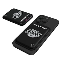 Keyscaper  Black Los Angeles Kings Personalized Magnetic Credit Card Wallet