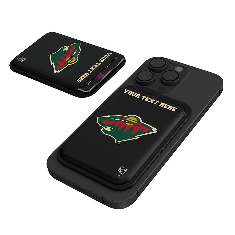 Keyscaper Black Minnesota Wild Personalized Magnetic Credit Card Wallet