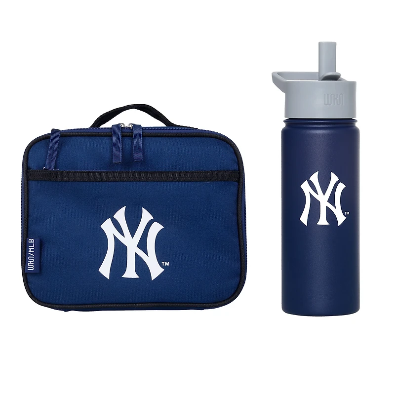 Wildkin  New York Yankees 18oz. Water Bottle & Lunch Box Set