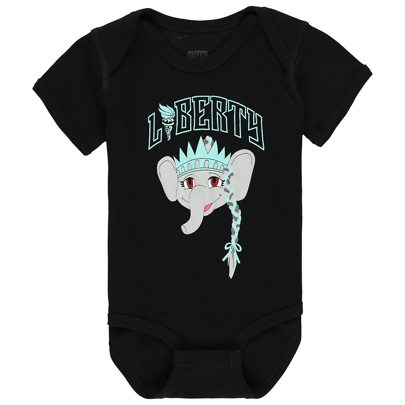Infant Outerstuff Black New York Liberty Ellie Bodysuit