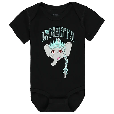 Infant Outerstuff Black New York Liberty Ellie Bodysuit