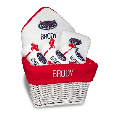 Chad & Jake Florida Atlantic Owls Team Personalized Medium Gift Basket