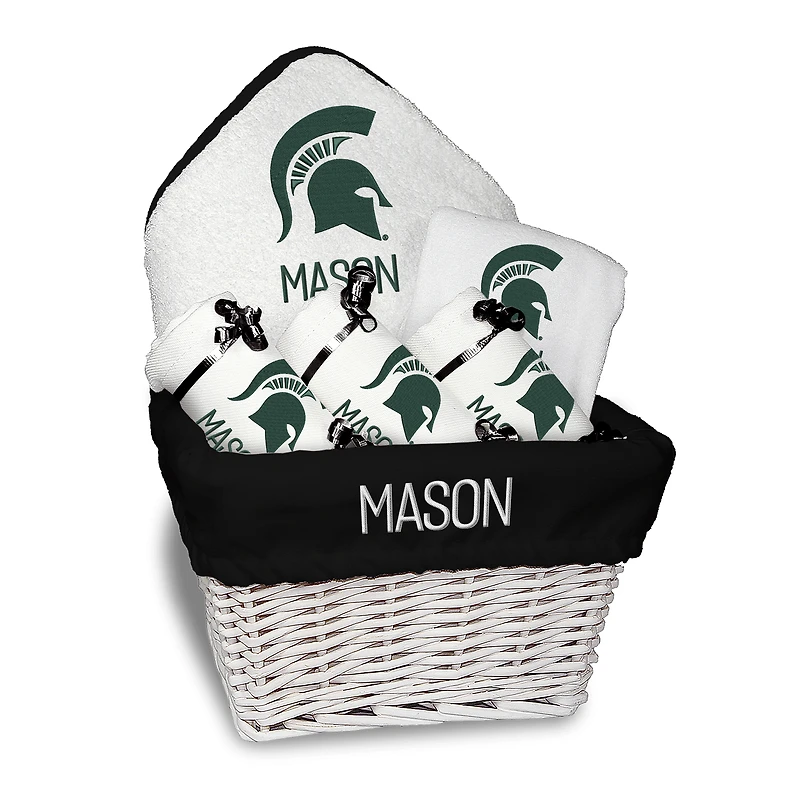 Chad & Jake Michigan State Spartans Team Personalized Medium Gift Basket