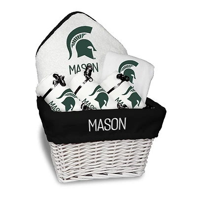 Chad & Jake Michigan State Spartans Team Personalized Medium Gift Basket