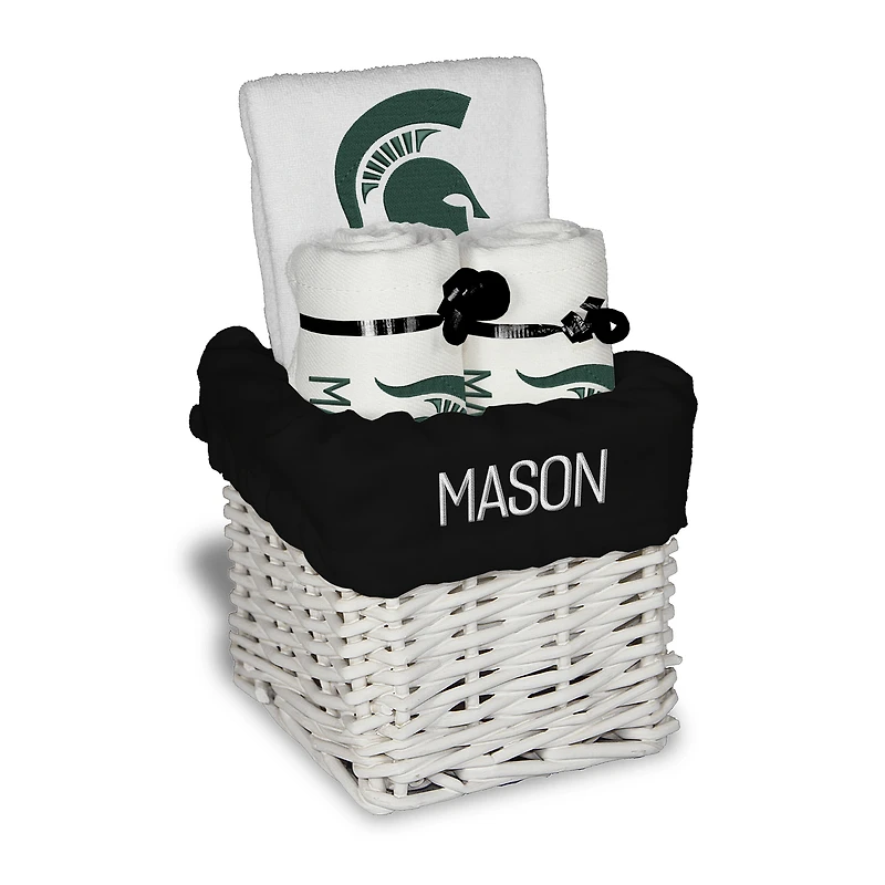 Chad & Jake Michigan State Spartans Personalized Small Gift Basket