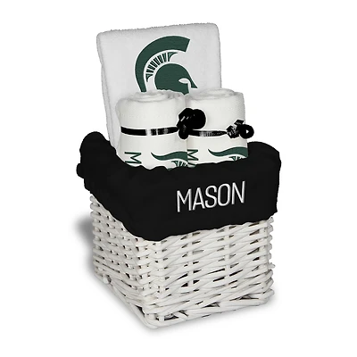 Chad & Jake Michigan State Spartans Personalized Small Gift Basket