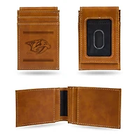 Brown Nashville Predators Front Pocket Wallet