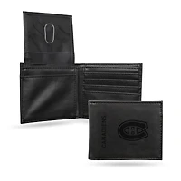 Montreal Canadiens Laser Engraved Billfold Wallet