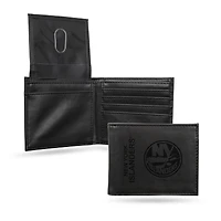 New York Islanders Laser Engraved Billfold Wallet