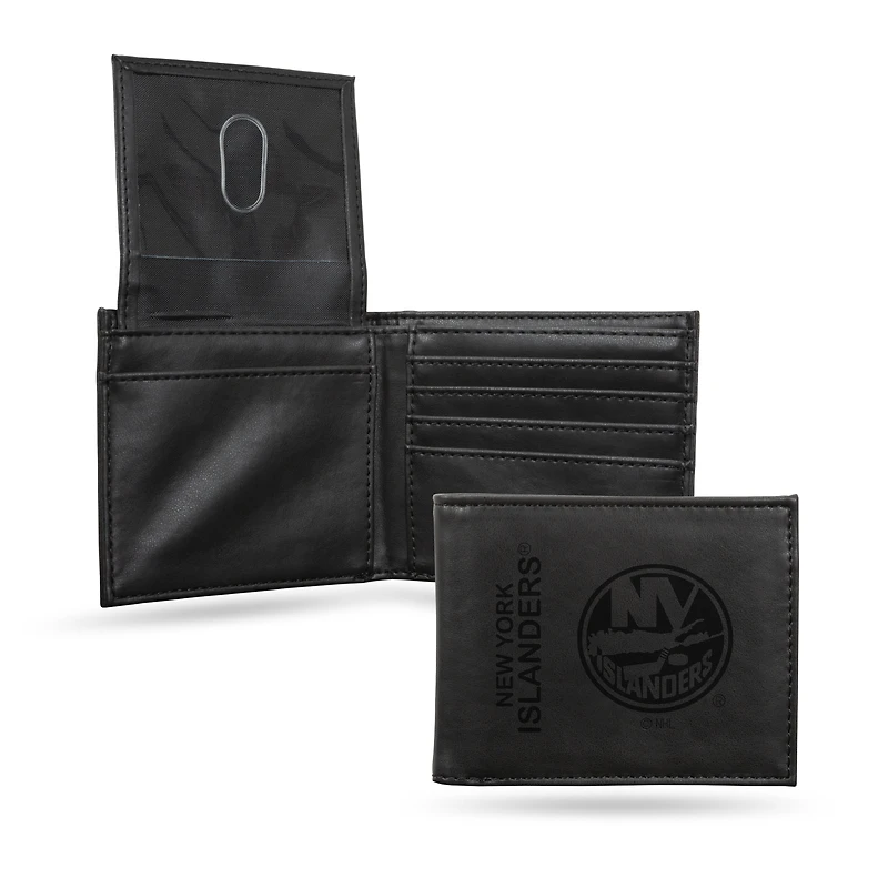 New York Islanders Laser Engraved Billfold Wallet