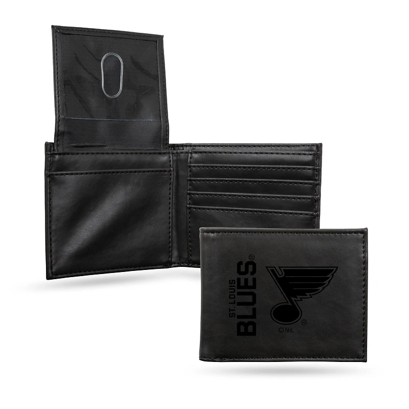 St. Louis Blues Laser Engraved Billfold Wallet