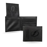 Tampa Bay Lightning Laser Engraved Billfold Wallet