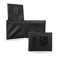 Vegas Golden Knights Laser Engraved Billfold Wallet