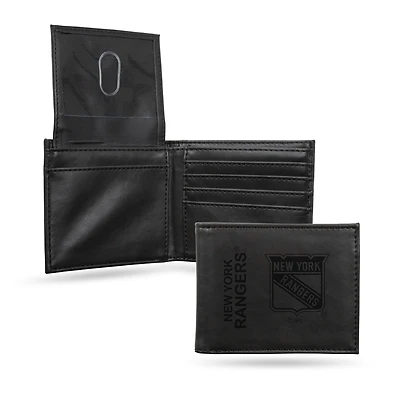 New York Rangers Laser Engraved Billfold Wallet