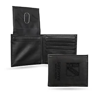New York Rangers Laser Engraved Billfold Wallet