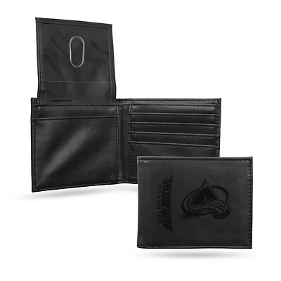 Colorado Avalanche Laser Engraved Billfold Wallet