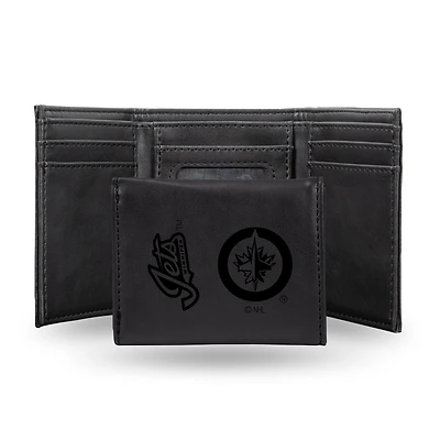 Winnipeg Jets Laser Engraved Tri-Fold Wallet