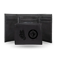Winnipeg Jets Laser Engraved Tri-Fold Wallet
