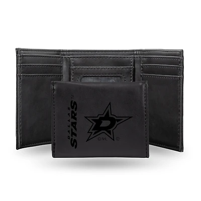 Dallas Stars Laser Engraved Tri-Fold Wallet