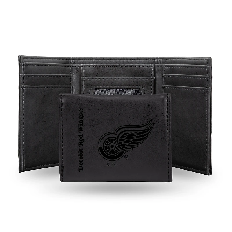 Detroit Red Wings Laser Engraved Tri-Fold Wallet