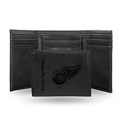 Detroit Red Wings Laser Engraved Tri-Fold Wallet